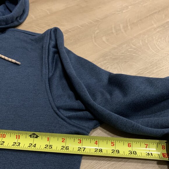 Burton Durable Goods Snowboards Full Zip Up DryRide Hoodie Men's XXL Navy Blue - Picture 6 of 8